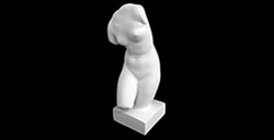 TORSO IN GESSO FEMMINILE PICCOLO