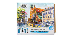 ROMAN SZMAL MINI URBAN SKETCHERS SCATOLA ACQUERELLI 8 MEZZI GODET - BLU (SPAZIO PER 12 MEZZI GODET)