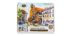ROMAN SZMAL MINI URBAN SKETCHERS SCATOLA ACQUERELLI 8 MEZZI GODET - ORO (SPAZIO PER 12 MEZZI GODET)