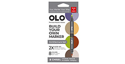 OLO ARCHITECTURE SET OF 8 CUSTOMISABLE MARKERS