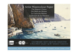 BAOHONG MASTERS' CHOICE BLOC AQUARELLE 20 FEUILLES 300 G 23 X 31 CM - GRAIN FIN - ÉDITION GREG ALLEN
