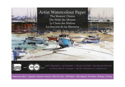 BAOHONG MASTERS' CHOICE AQUARELLBLOCK 20 BLATT 300 G 18 X 26 CM - SATINIERT - DAVID TAYLOR EDITION