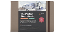 ETCHR THE PERFECT SKETCHBOOK - TACCUINO PER SCHIZZI BORDI SFRANGIATI 300 G 100% COTONE - A5 ORIZZONTALE (22 FOGLI)