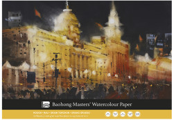 BAOHONG MASTERS' CHOICE WATERCOLOUR BLOCK 20 SHEETS 300 G 36 X 51 CM - ROUGH GRAIN - ÁLVARO CASTAGNET EDITION