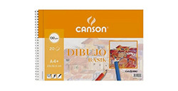 CANSON GUARRO BASIK BLOCCO DA DISEGNO SPIRALATO MICROFORATO 20 FOGLI LISCI 130 G