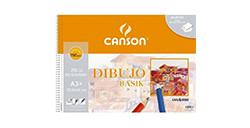 CANSON GUARRO BASIK BLOCCO DA DISEGNO SPIRALATO MICROFORATO 20 FOGLI LISCI 150 G