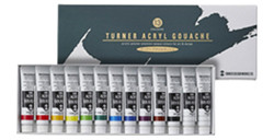 TURNER ACRYL GOUACHE SET COLORES SURTIDOS 13 TUBOS 11 ML