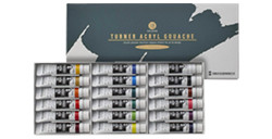 TURNER ACRYL GOUACHE SET COLORI ASSORTITI 18 TUBETTI DA 11 ML