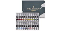 TURNER ACRYL GOUACHE SET COLORES SURTIDOS 24 TUBOS 11 ML