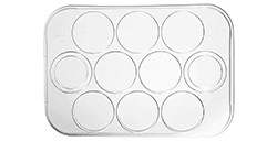 PANPASTEL TAVOLOZZA VUOTA IN PLASTICA - 10 SCOMPARTI
