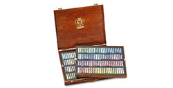 SCHMINCKE PASTELL CAJAS MADERA PASTELES 200 COLORES SURTIDOS