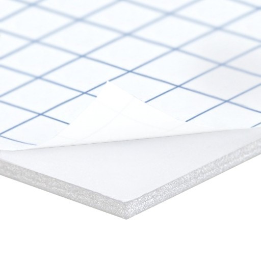 TOPFOAM LEICHTSCHAUMPLATTE WEIẞ 1-SEITIG SELBSTKLEBEND 5 MM