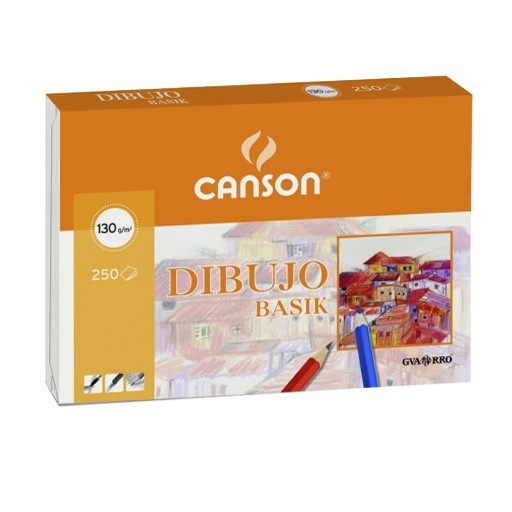 CANSON GUARRO BASIK CONFEZIONE 250 FOGLI CARTA DA DISEGNO 130 G