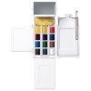 WINSOR & NEWTON COTMAN AQUARELLFARBE TASCHENSET 12 HALBE NÄPFCHEN + PINSEL + FLASCHE