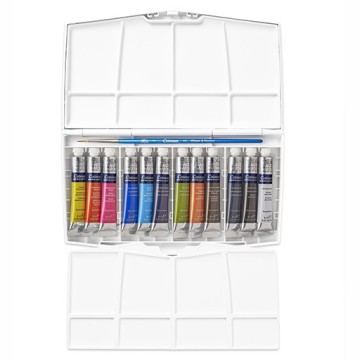WINSOR & NEWTON SET DA VIAGGIO ACQUERELLI COTMAN 12 TUBETTI 8 ML + PENNELLO