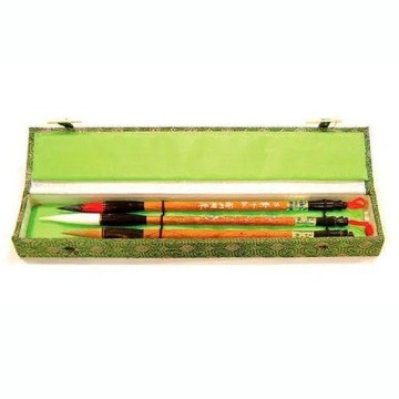 SET 3 PENNELLI MANICO BAMBOO PELI ASSORTITI