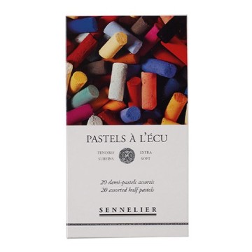 SENNELIER PASTELS À L'ÉCU SCATOLA 20 MEZZI PASTELLI MORBIDI