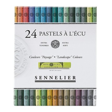 SENNELIER PASTELS À L'ÉCU SCATOLA CARTONE 24 PASTELLI - PAESAGGIO
