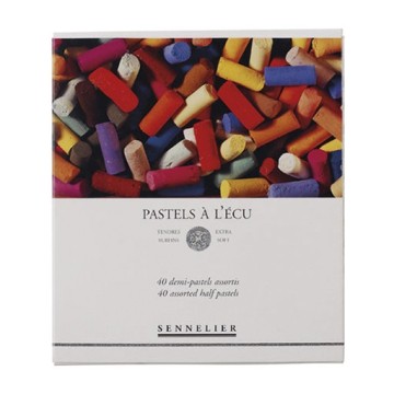 SENNELIER PASTELS À L'ÉCU SCATOLA CARTONE 40 MEZZI PASTELLI