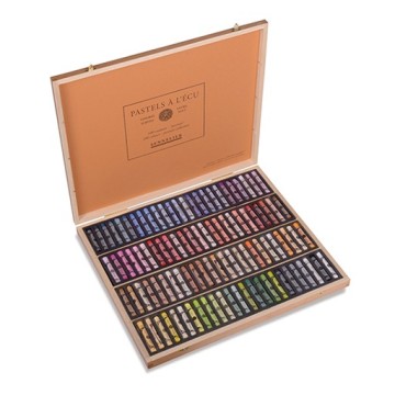 SENNELIER PASTELS À L'ÉCU CASSETTA LEGNO 100 PASTELLI - FIGURA