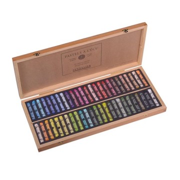 SENNELIER PASTELS À L'ÉCU CASSETTA LEGNO 50 PASTELLI