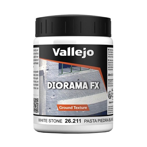 VALLEJO DIORAMA FX WHITE STONE - PASTA PER MODELLARE IN PIETRA BIANCA 26 211