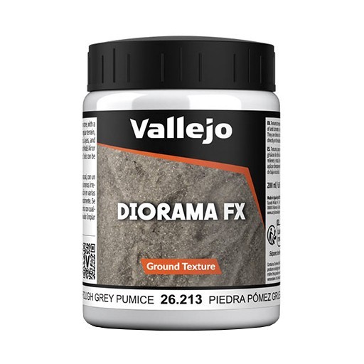 MEDIUM ACRÍLICO PIEDRA POMEZ GRIS GRUESA VALLEJO - ROUGH GREY PUMICE