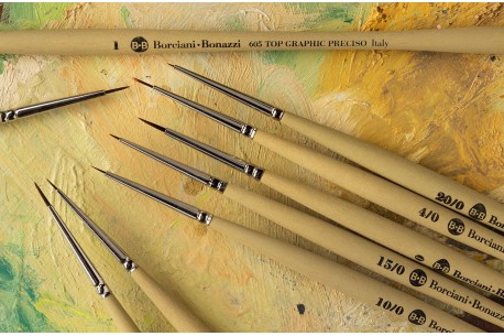 Borciani Bonazzi Brushes for Miniatures and Restoration