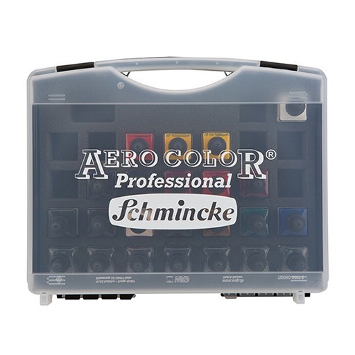 SCHMINCKE AERO COLOR PROFESSIONAL SET 16 COLORI DA 28 ML + 7 FLACONI VUOTI