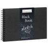 BLOC HAHNEMÜHLE BLACK BOOK - BLOC DE HOJAS NEGRAS