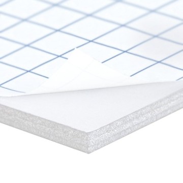 TOPFOAM PANNELLO IN SCHIUMA BIANCO ADESIVO SU 1 LATO 10 MM