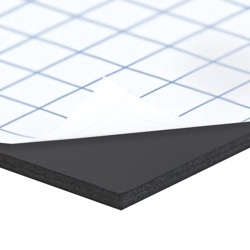 TOPFOAM LEICHTSCHAUMPLATTE SCHWARZ 1-SEITIG SELBSTKLEBEND 5 MM