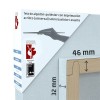 CHÂSSIS ENTOILÉ GALERIA 3D (46X32MM) COTON-POLYESTER Nº 2 FIN POUR HUILE/ACRYLIQUE (APPRÊT ACRYLIQUE)