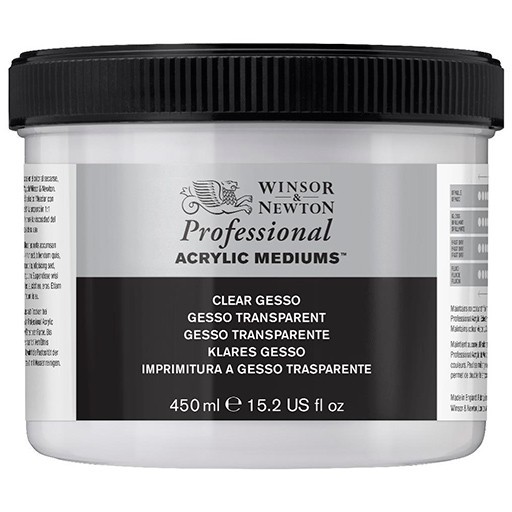 WINSOR & NEWTON PROFESSIONAL GESSO TRANSPARENT ACRYLIQUE Nº 130