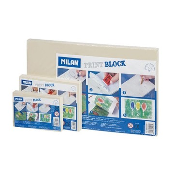 MILAN PRINT BLOCK - LASTRA DI GOMMA SINTETICA PER L'INIZIAZIONE ALL'INCISIONE