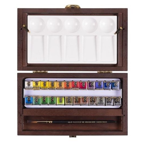 REMBRANDT CAJA ACUARELA TRADITIONAL 22 GODETS