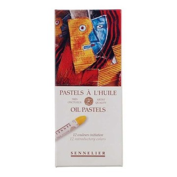SENNELIER SCATOLA CARTONE 12 PASTELLI AD OLIO