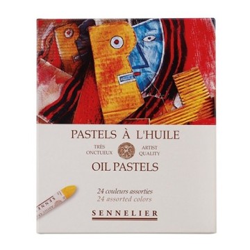 SENNELIER SCATOLA CARTONE 24 PASTELLI AD OLIO