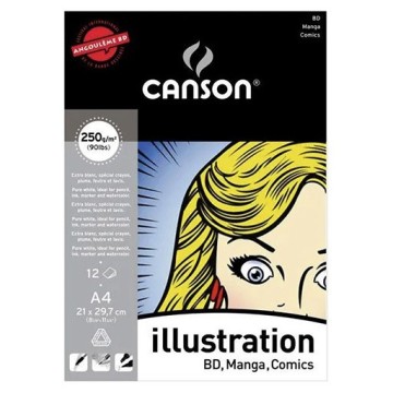CANSON ILLUSTRATION - BLOCCO PER ILLUSTRAZIONI FUMETTI E MANGA