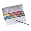 SENNELIER L'AQUARELLE BOÎTE MÉTAL 24 DEMI-GODETS