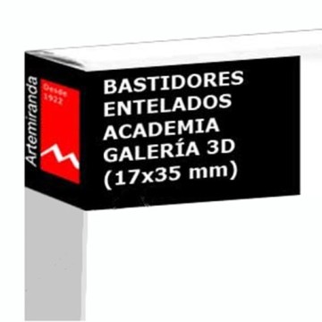 ARTEMIRANDA ACADEMIA GALERIA 3D KEILRAHMEN (17X35MM) BAUMWOLLE ÖL/ACRYL-GRUNDIERUNG