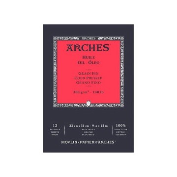 ARCHES HUILE - BLOC PAPIER POUR PEINTURE À L'HUILE