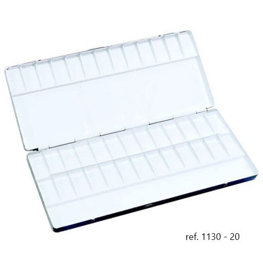 HOLBEIN LEERE AQUARELL-PALETTENKÄSTEN AUS ALUMINIUM