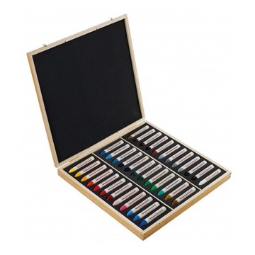 SENNELIER SCATOLA LEGNO 36 PASTELLI AD OLIO GRANDI