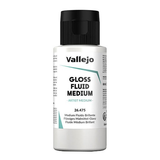 VALLEJO MÉDIUM FLUIDO BRILLANTE - GLOSS FLUID MEDIUM Nº 475