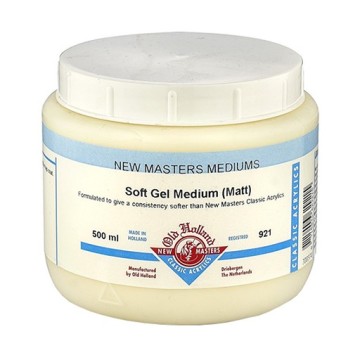 OLD HOLLAND NEW MASTERS SOFT GEL MEDIUM MATT - MEDIUM GEL LEGGERO OPACO