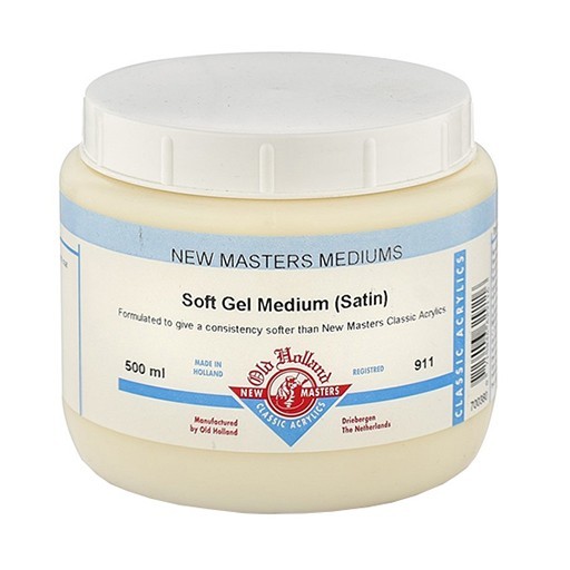 OLD HOLLAND NEW MASTERS GEL MÉDIUM SUAVE SATINADO - SOFT GEL MEDIUM SATIN