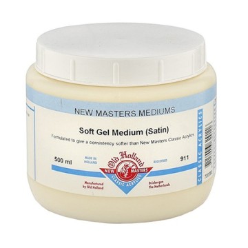 OLD HOLLAND NEW MASTERS SOFT GEL MEDIUM SATIN - MEDIUM GEL LEGGERO SATINATO