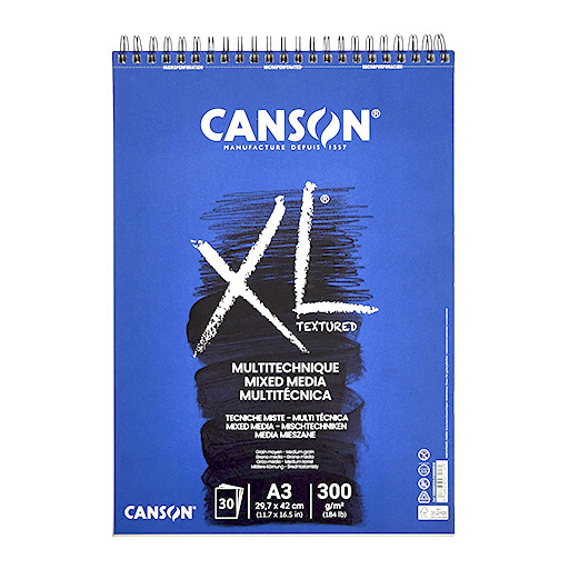 CANSON XL MIXED MEDIA SPIRAL PAD 300 G