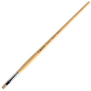 ESCODA CLÁSICO PENNELLO PIATTO SETOLA CHUNGKING BIANCA PUNTA CORTA MANICO LUNGO SERIE 4628